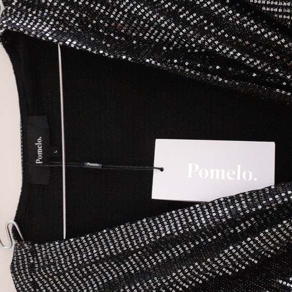 NWT Sequined Grey Wrap Dress - Picture 3 of 4